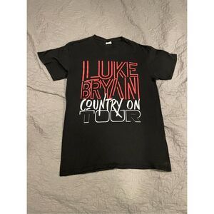 Luke Bryan Small Tour T Shirt Black Country Music